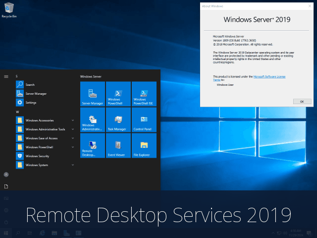 Remote Desktop Services 2019