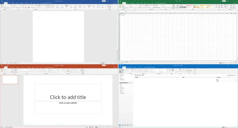Office 2019 — نمای رابط