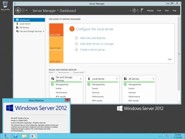 Windows Server 2012 / R2 — نمای رابط